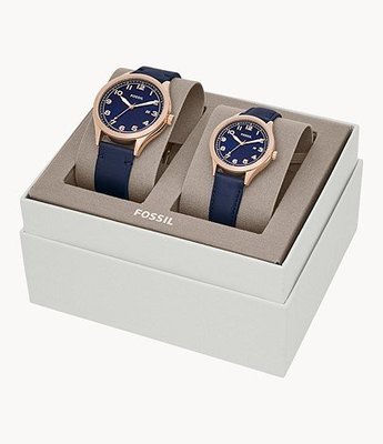 美國代購 Fossil 精品男女對錶 禮盒組 BQ2470SET