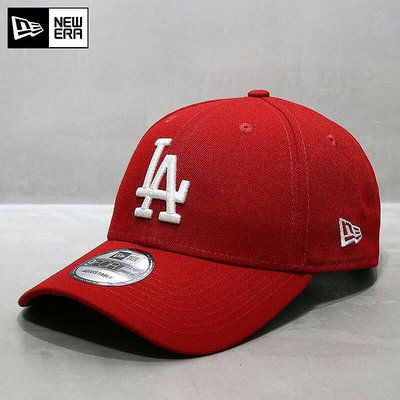 小Z代購#韓國NewEra帽子女鴨舌帽潮MLB棒球帽男洋基隊經典款硬頂NY帽紅色