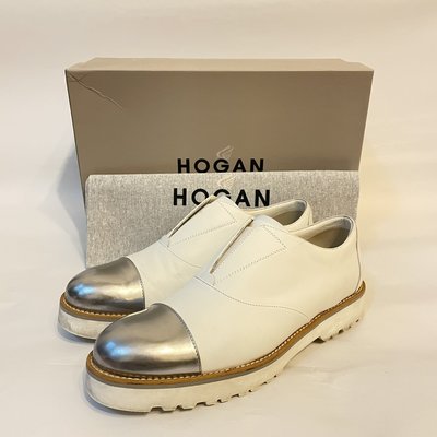 HOGAN 白色皮鞋 牛津鞋 紳士鞋  EUR 38 八成新