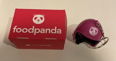 foodpanda 迷你安全帽 鑰匙圈 / 可當吊飾裝飾或鑰匙圈