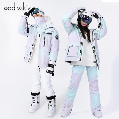 滑雪服女冬季單雙板滑雪褲防風防水保暖滑雪衣褲套裝男戶外裝備潮