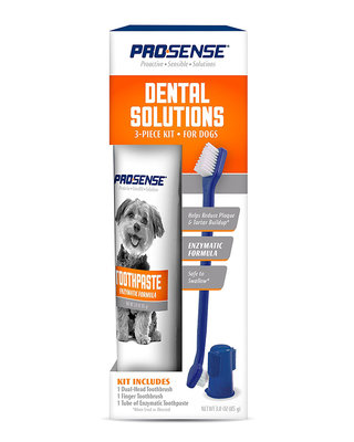 寵物星響道✪美國8in1 ProSense 口腔保健組合包 8合1 潔牙 牙膏 指頭套 狗用 牙刷