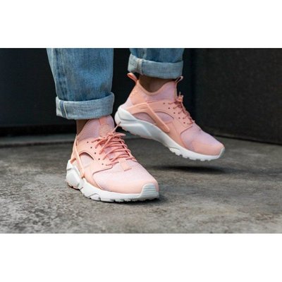 Nike Air Huarache Run Ultra 粉色 粉紅 蜜桃粉 武士鞋 慢跑 女鞋 833147-801