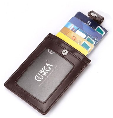 沛恩精品 創意多卡位男士層疊式抽拉錢包 卡包  便攜證件卡套 用卡夾 信用卡收納 信用卡套