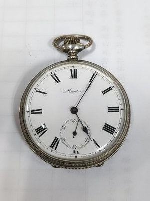 Trusty古董機械懷錶 雕刻錶身 純銀800 瑞士 手錶 更多錶 競標商品 百年古董 琺瑯面盤 便宜起錶