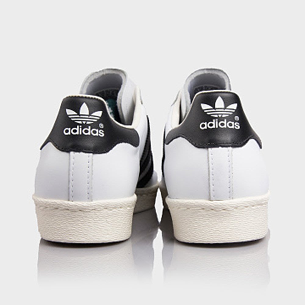 現貨特價】Adidas Superstar 80s 白黑皮革金標薄鞋舌奶油底G61070 現貨