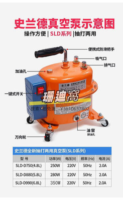 真空泵汽車空調抽真空泵小型維修工具冷媒表加注氣雪種抽打兩用加氟機