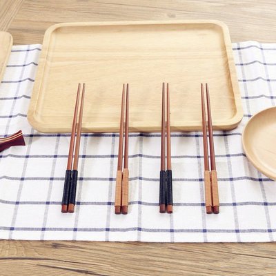 天然居日式尖頭碗筷創意高檔紅木筷子櫸木筷子家用餐廳壽司筷子,特價