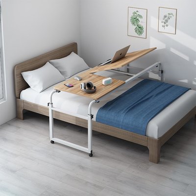 懶人床上電腦臺式桌家用可移動升伸縮跨床桌臥室床上書桌辦公桌