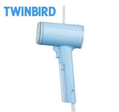 TWINBIRD 高溫抗菌除臭 美型蒸氣掛燙機（冰河藍）