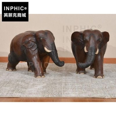 INPHIC-擺飾擺飾門廳泰國大象落地裝飾裝飾品招財客廳木雕動物迎賓_Thv5