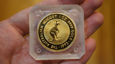 伊莉莎白二世 1993袋鼠金幣 1盎司 全新未拆封