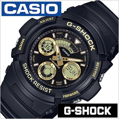 CASIO 手錶公司貨附發票 G-SHOCK三眼賽車錶AW-591GBX-1A9 消光黑金AW-591