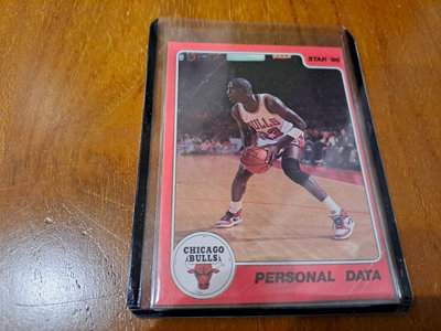 1986 Star Michael Jordan #9 『有摺痕』Rookie Card RC JSY AUTO 簽名 球衣