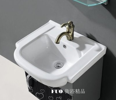 FUO衛浴: 50公分 時尚 不鏽鋼浴櫃組(含鏡子,龍頭整組)  (3466)