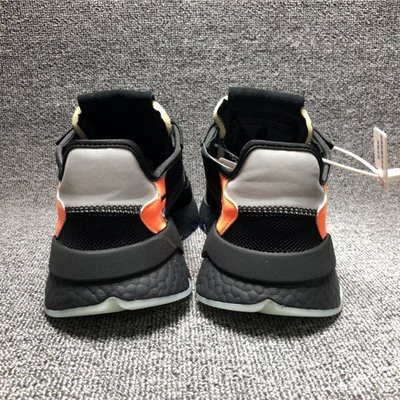 ADIDAS NITE JOGGER 黑橘3M 反光CG7088 慢跑鞋現貨男女鞋休閒運動鞋