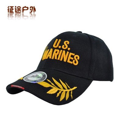 下殺-美國海軍陸戰隊紀念版棒球帽  全球鷹刺繡特種兵軍迷戰術騎行帽   美優品
