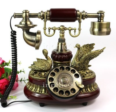 INPHIC-仿舊電話機旋轉盤復古電話歐式老式座機田園時尚古董電話