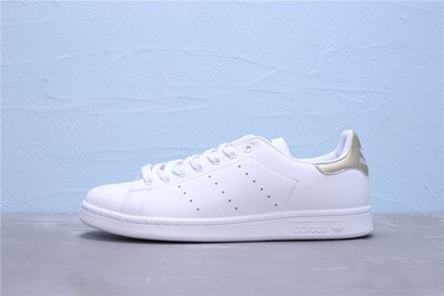 Adidas Stan Smith 經典 皮革 全白 香檳金 休閒運動板鞋 男女鞋 EE8836