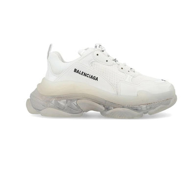 [全新真品代購] BALENCIAGA 經典款 白色 透明鞋底 老爹鞋 / 增高鞋 (TRIPLE S) 泡泡