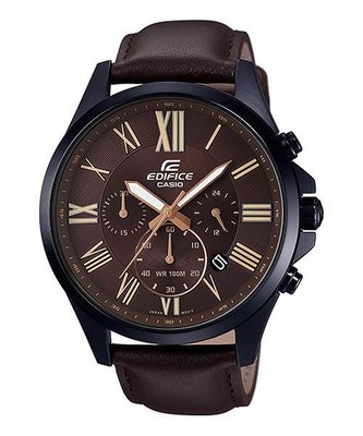 【CASIO EDIFICE】EFV-500BL-1A 運用離子IP處理技術於錶殼、錶帶或錶圈