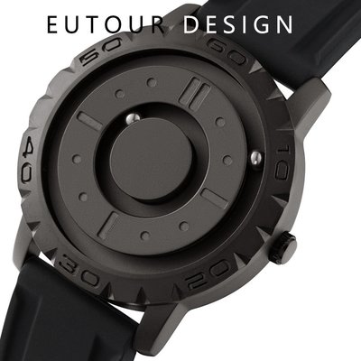 現貨手錶腕錶EUTOUR磁力滾珠男士個性創意手錶潮黑科技炫酷概念無邊框設計手錶