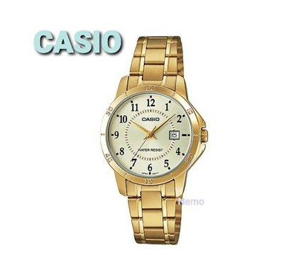 卡西歐 CASIO 指針錶 不鏽鋼錶帶 LTP-V004G-9BUDF 女錶 防水