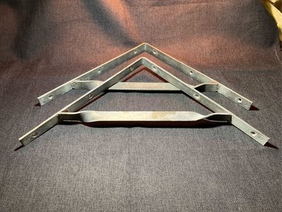 二手三角架兩支一起賣 特厚 35cmX35cm 層板架 鐵架 L架 內角鐵 支撐架 花架