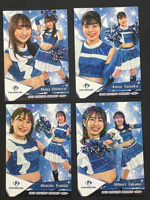 2023 BBM Dancing Heroine 日本職棒啦啦隊 火腿隊 亮面版平行卡 4張一起賣