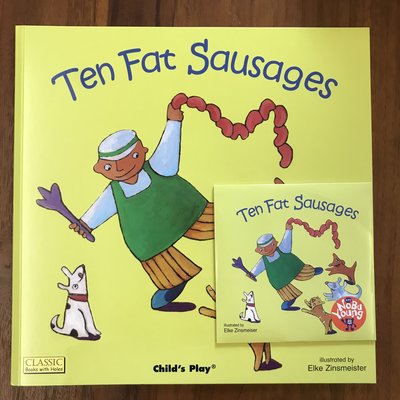 🔸️ 自有二手英文童書出清-《Ten Fat Sausages》附贈原版CD🔸️