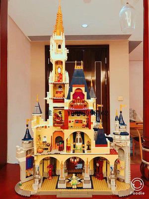 城堡兼容樂高官方官網公主迪士尼城堡模型建筑巨大型女生系列中玩具