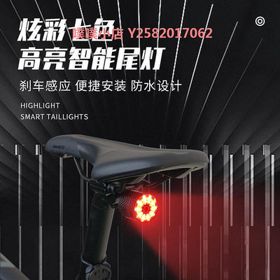 giant捷安特感應剎車燈山地公路自行車usb充電防水尾燈警示燈