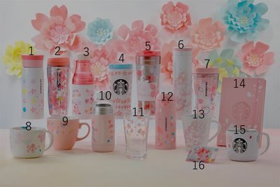 2018 日本星巴克 Starbucks 櫻花季 櫻花杯 隨行杯 保溫瓶  第二彈(3號)櫻花冷水瓶 櫻花袋+盒 現貨