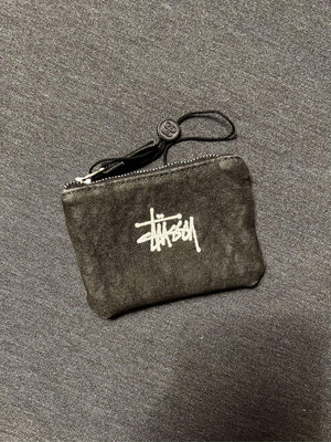 Stussy Canvas Coin Pouch 零錢包 水洗黑