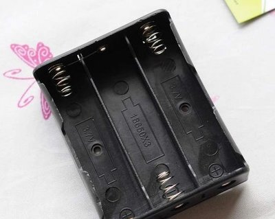 18650免焊接線盒 DIY 18650電池盒 3節串聯 11.1V電池組 帶引線 W83 [73354]