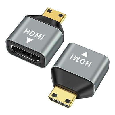 線材HDMI線迷你MiniHDMI轉HDMI母頭高清線1.4轉換器投屏筆記本單反相機電腦