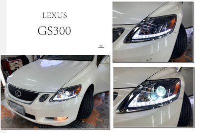 小傑-全新 LEXUS GS300 GS350 06 07 08 09 R8燈眉 黑框 魚眼 大燈 頭燈