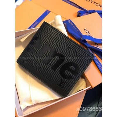 【日本二手】Supreme x Louis Vuitton EPI 水波紋 皮夾 短夾 LV M67718