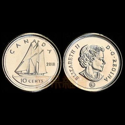 老年版 英國女王 現貨全新 加拿大 10分 鎳幣 帆船 船 海狸 硬幣 動物 年份隨機 幣 銅板 非現行流通貨幣