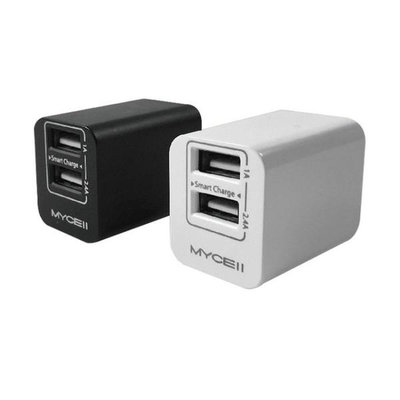 MYCEll 2.4A+1A USB 智能充電器 摺疊式 充電頭