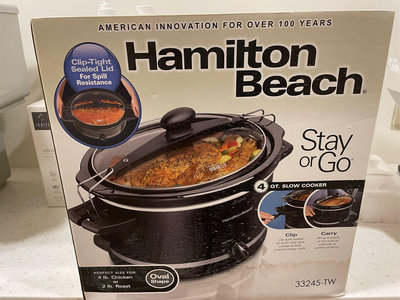 Hamilton Beach漢美馳 3.5L養生慢燉鍋 電燉鍋 陶瓷內鍋。適合露營派對。