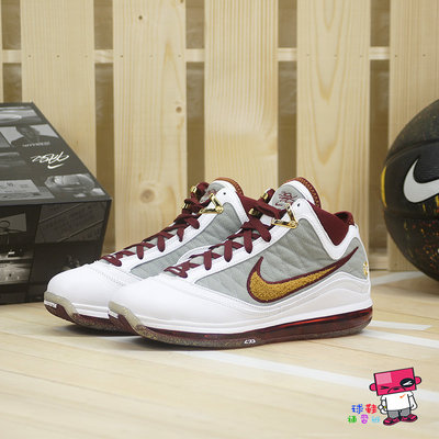 球鞋補習班NIKE LEBRON 7 VII QS MVP 騎士隊酒紅金詹姆斯LBJ 金蔥