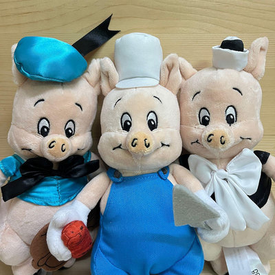 日本迪士尼 三隻小豬 娃娃 迪士尼100週年 限定