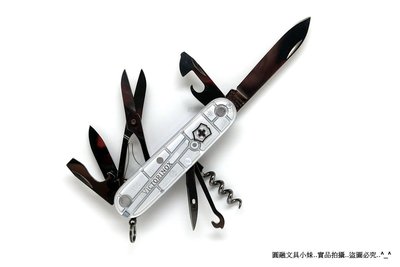 【圓融文具小妹】瑞士 維氏 VICTORINOX 瑞士刀 透明 1‧3703‧T7 / 91mm / 14用 #1580