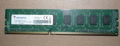 威剛DDR3-1600 4GB桌機記憶體PC3-12800U 4G ADATA雙面顆粒AD3U1600C4G11-R終保