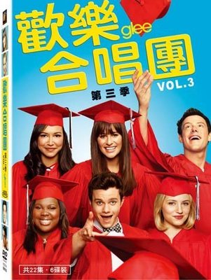 [DVD] - 歡樂合唱團 第三季 Glee VOL.3 (6DVD) ( 得利正版 )