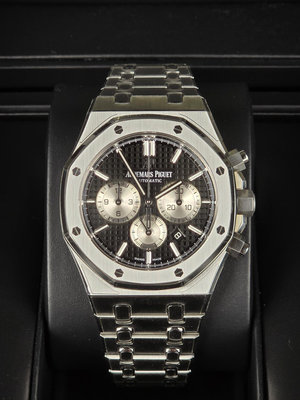 阿中名錶交流站 Audemars Piguet 愛彼 AP錶 Royal Oak 皇家橡樹 鍊帶款 26331ST 黑面熊貓