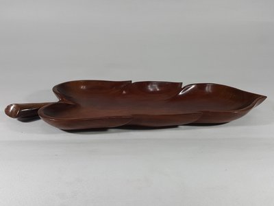 [銀九藝] 早期木雕 黃花梨 木茶盤 水果盤 供盤