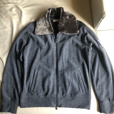 [品味人生]保證正品 Emporio Armani EA 灰色 毛巾布材質 外套 夾克