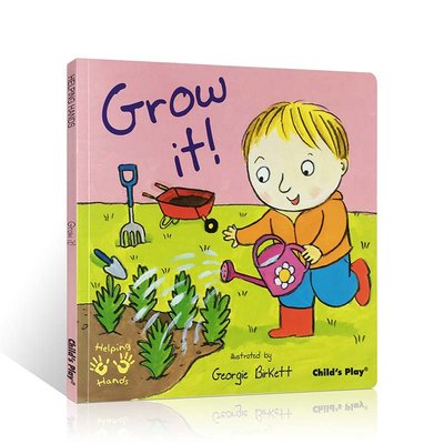 英文原版 Helping Hands Grow it! 成長 child s play出版 吳敏蘭書單 兒童啟蒙圖畫書